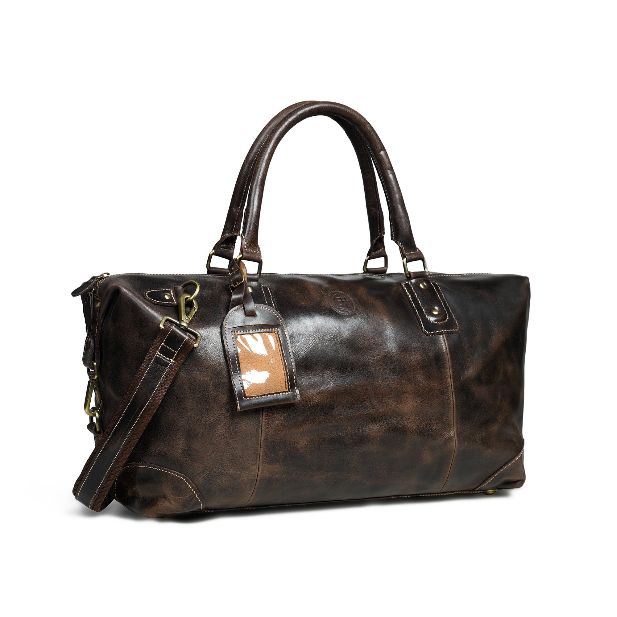 The Regent Voyager – Vintage Leather Travel Duffle - Tan Colour